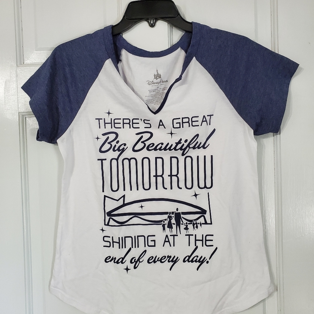 Disney Parks There's a Great Big Beautiful Tomorrow t-shirt- M - NWOT